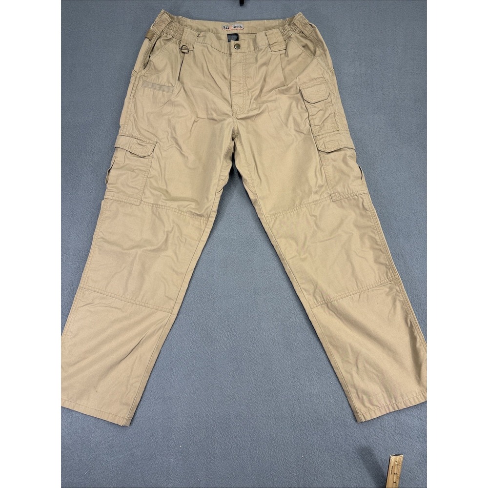5.11 Tactical Cargo Pants Mens 38x32*  Relaxed Fit Tactical Workwear Khaki Tan